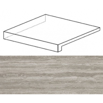 ADXX Marvel Travertino Silver Scalino Angolare SX 33x33