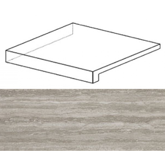 Ступени ADXX Marvel Travertino Silver Scalino Angolare SX 33x33