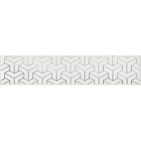 AD/A569/6397 Плитка Бордюр Ломбардиа белый 25*5.4