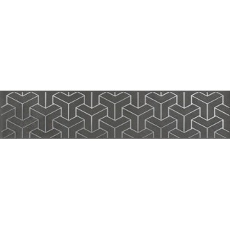 AD/D569/6400 Плитка Бордюр Ломбардиа антрацит 25*5.4