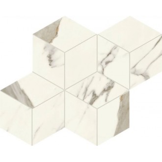 AF8M Marvel Calacatta Sublime Mosaico Esagono Silk 30x35