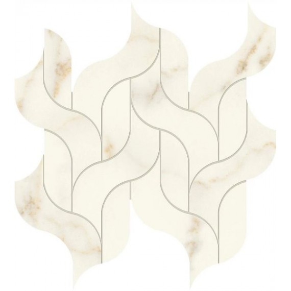 Керамогранит AF8R Marvel Calacatta Apuano Mosaico Waterfall Lappato 30,5x27,7
