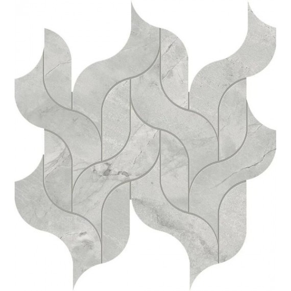 Керамогранит AF8U Marvel Grey Cloud Mosaico Waterfall Lappato 30,5x27,7