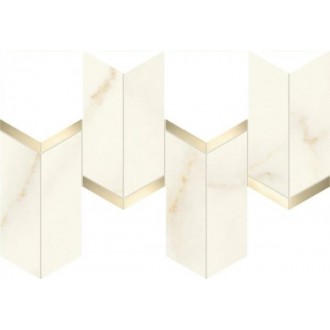 AF8W Marvel Calacatta Apuano Mosaico Chevron Lappato 19,2x46,3