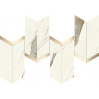 AF8X Marvel Calacatta Sublime Mosaico Chevron Lappato 19,2x46,3