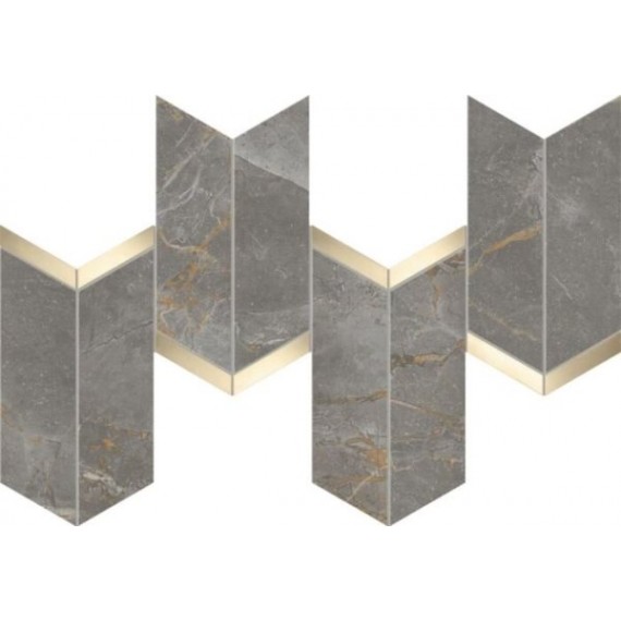 Керамогранит AF9A Marvel Fior di Bosco Mosaico Chevron Lappato 19,2x46,3
