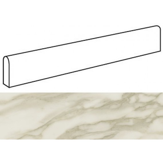 Керамогранит AFBD Marvel Royal Calacatta Battiscopa Lappato 7.2x60