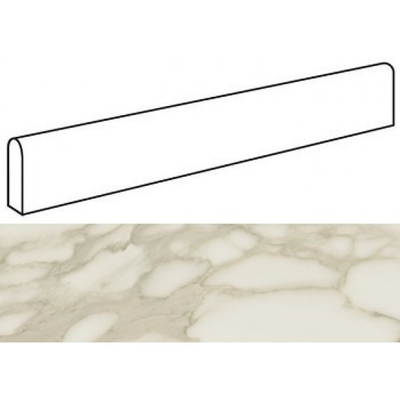 Керамогранит AFBR Marvel Royal Calacatta Battiscopa Digitale Lappato 4.6x60