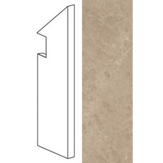 Керамогранит AFBT Marvel Elegant Sable Battiscopa Sag.DX 7.2x30