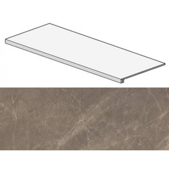 Ступени AFCK Marvel Gris Supreme Scalino Lap. 33x90