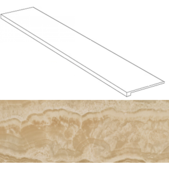 Ступени AFCT MARVEL Gold Onyx Scalino Lap. 33x150