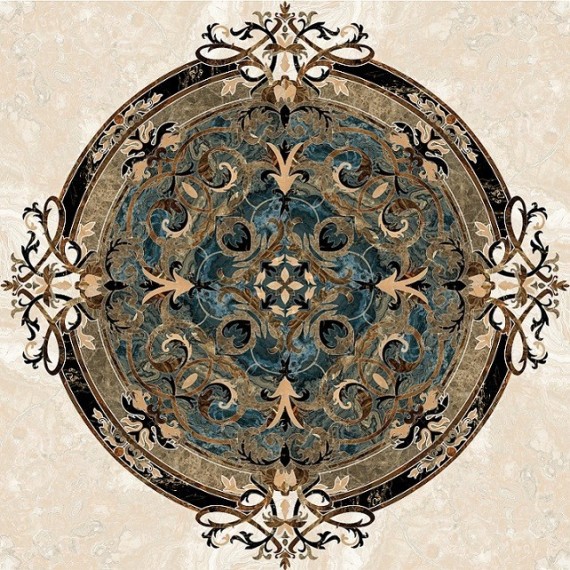 Керамогранит AGATE BLUE CENTRO PULIDO-4 89.26x89.26