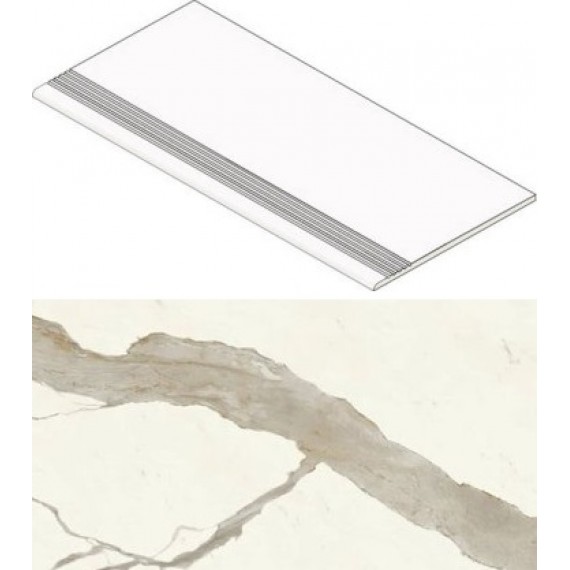 Ступени AGHI Marvel Calacatta Sublime Gradino 60 Matt 30x60
