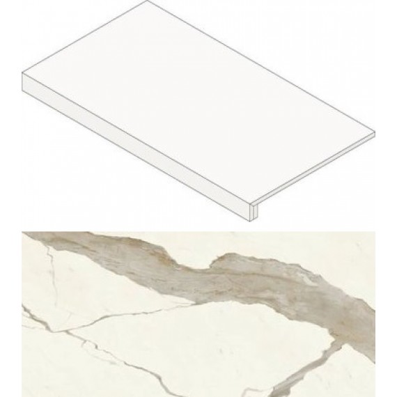 Ступени AGHY Marvel Calacatta Sublime Scalino 60 Lappato 33x60