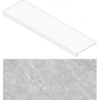 AGIG Marvel Grey Cloud Scalino 120 Lappato 33x120