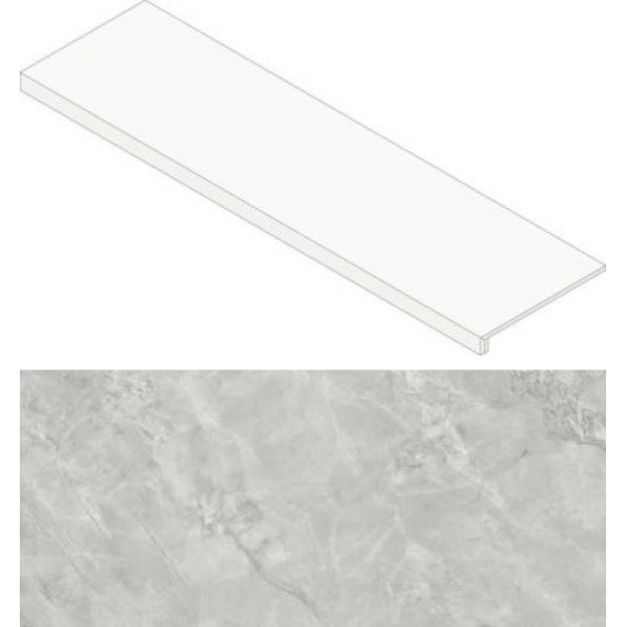 Ступени AGIL Marvel Grey Cloud Scalino 120 Silk 33x120