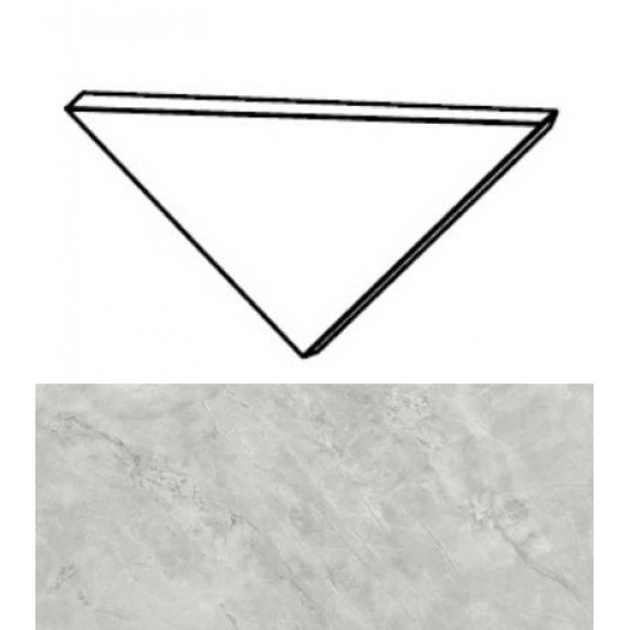 Керамогранит AGKD Marvel Grey Cloud Corner A.E. Lappato 1x1