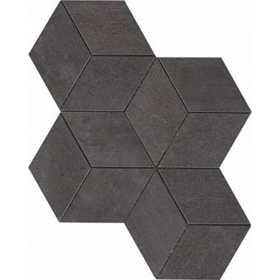 Мозаика AM2P Mark Graphite Mosaico Esagono 30x35 