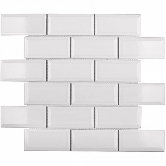 Мозаика AM81945 Metro White Glossy 4.5х9.5 28.8х29.4х6.5