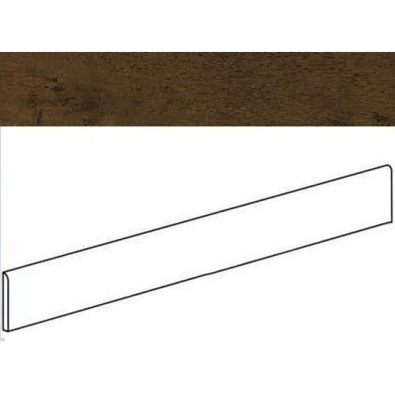 Керамогранит AMAG Heartwood Moka Battiscopa 120 7,2x120