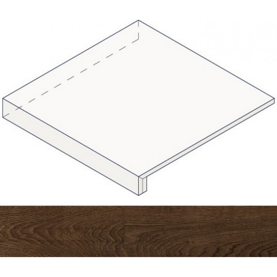 Ступени AMAQ Heartwood Moka Scalino Angolare 33 DX 33x33