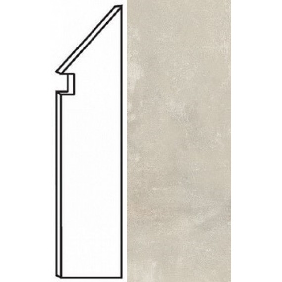 Керамогранит AMIZ Boost White Battiscopa Sag.DX 7.2x30