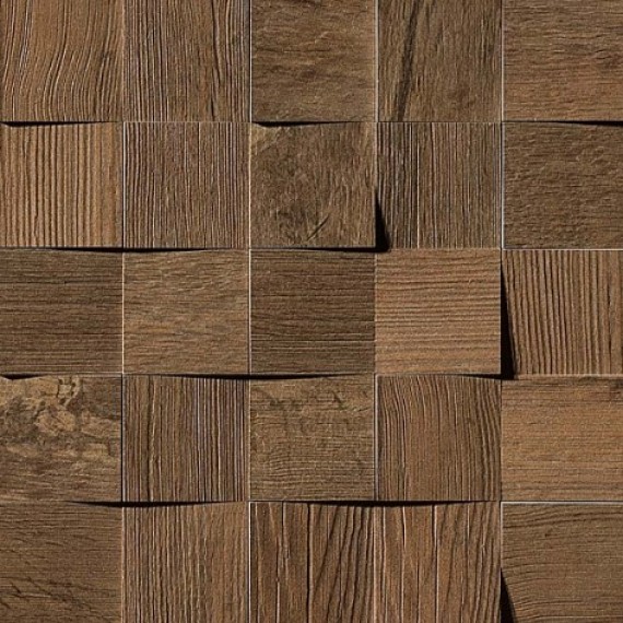 Керамогранит AMV9 Axi Dark Oak Mosaico 3D 35x35
