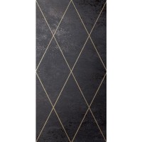 AM RHOMB 03-05 RHOMBUS ORO SU NERO 50x100
