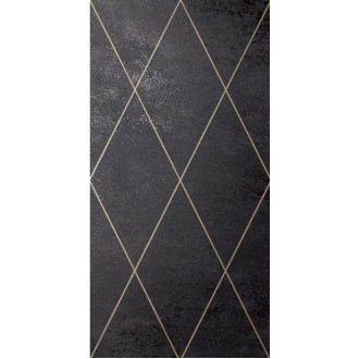AM RHOMB 03-05 RHOMBUS ORO SU NERO 50x100