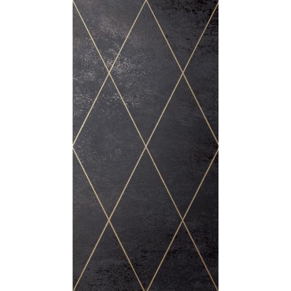 Керамическая плитка AM RHOMB 03-05 RHOMBUS ORO SU NERO 50x100