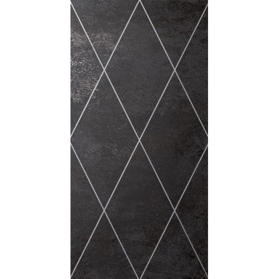 Керамическая плитка AM RHOMB 07-05 RHOMBUS PLATINO - NERO 50x100