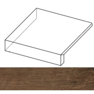 ANL7 Axi Dark Oak Scalino Angolare SX 22.5x22.5