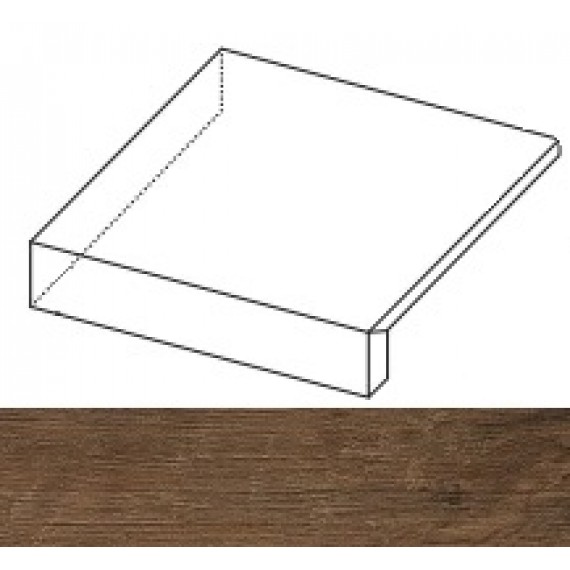 Ступени ANL7 Axi Dark Oak Scalino Angolare SX 22.5x22.5