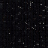 AOVB Marvel Black Atlantis Mosaico Lappato 30x30