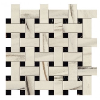 AOVJ Marvel Bianco Fantastico Basket Weave Matt 30,5x30,5