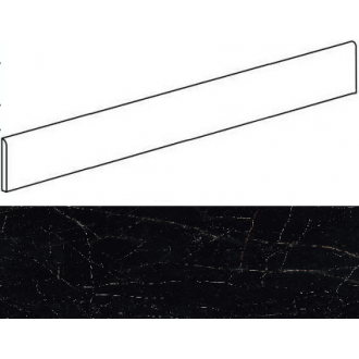 AOWD Marvel Black Atlantis Battiscopa 150 Matt 7,2x150