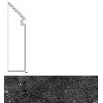 AOWN Marvel Grigio Intenso Battiscopa Sag. DX 7,2x30