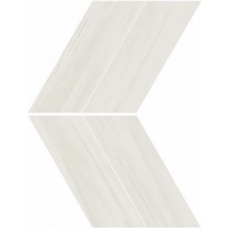 AS1Q Marvel Bianco Dolomite Chevron Lappato 22,5X22,9 