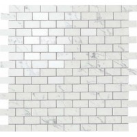 AS34 Marvel Carrara Pure Mosaico Lappato Burattato 29.8x29.8