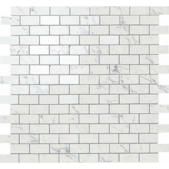 Мозаика AS34 Marvel Carrara Pure Mosaico Lappato Burattato 29.8x29.8