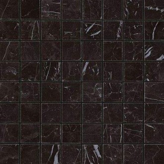 AS3Z Marvel Nero Marquina Mosaico Matt 30x30