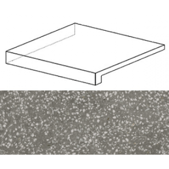 AS81 Marvel Terrazzo Grey Scalino Ang. Sx 33x33