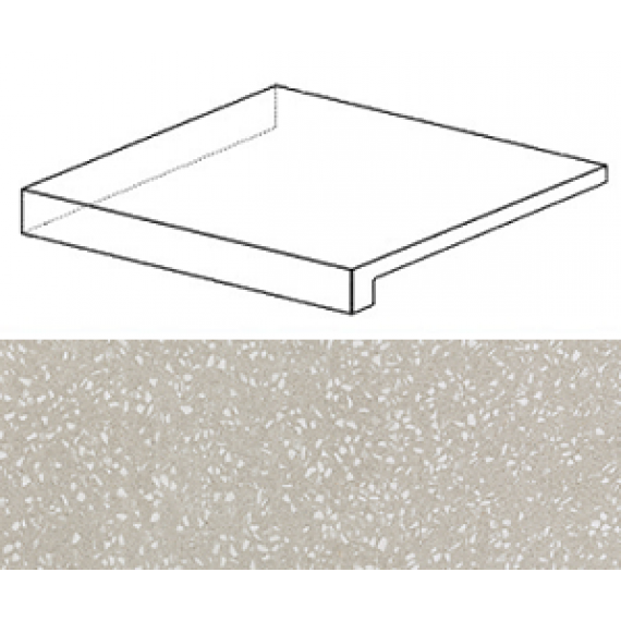 Ступени AS8Z Marvel Terrazzo Pearl Scalino Ang. Sx 33x33