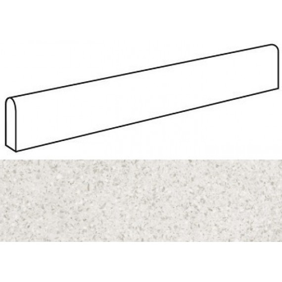 Керамогранит AT9H Marvel Terrazzo White Battiscopa Digitale Matt 4.6x60