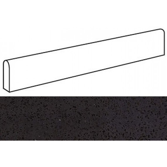 Керамогранит AT9L Marvel Terrazzo Black Battiscopa Digitale Matt 4.6x60