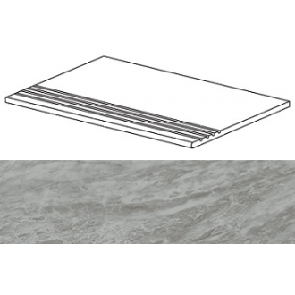 ATD0 Marvel Bardiglio Grey Gradino 30x60