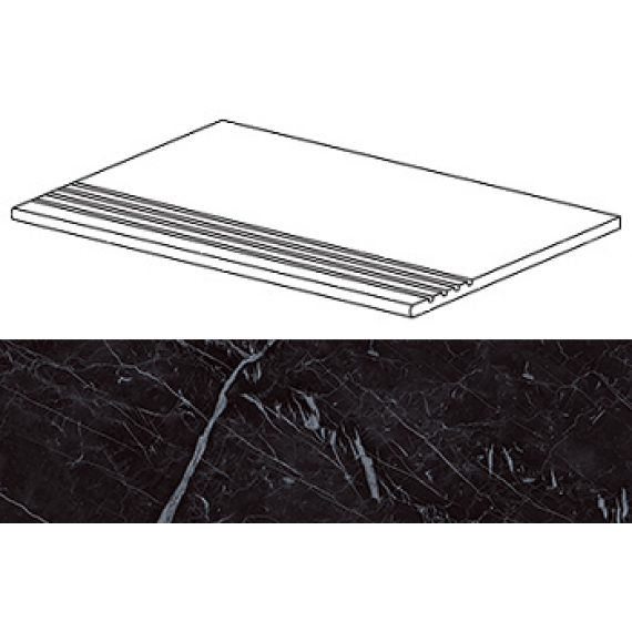 Ступени ATD2 Marvel Nero Marquina Gradino 30x60