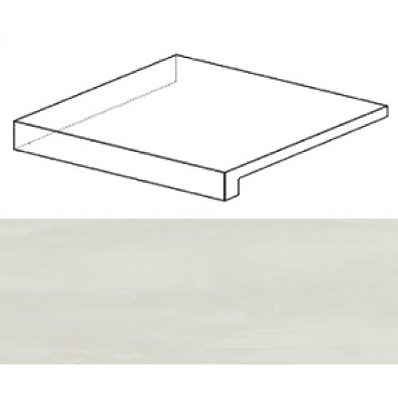 Ступени ATD8 Marvel Bianco Dolomite Scalino Ang. Sx 33x33