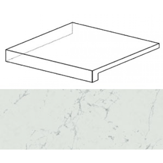 Ступени ATEC Marvel Carrara Pure Scalino Ang. Sx 33x33