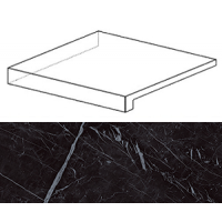 ATED Marvel Nero Marquina Scalino Ang. Sx 33x33
